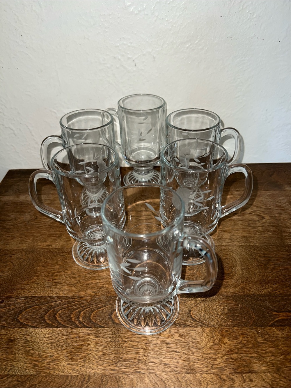 Princess house Crystal Irish mugs